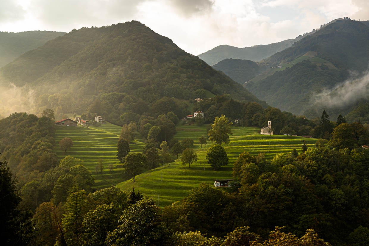 El verde valle de Muggio, en el Tesino